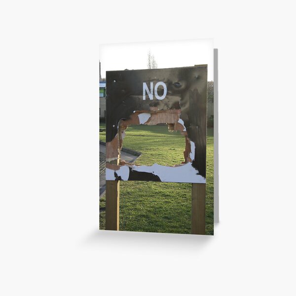 No Notice Greeting Card