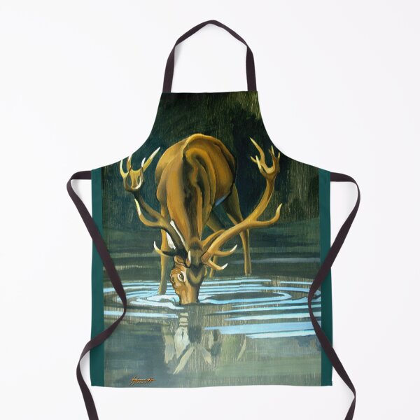 Item preview, Stag Drinking at the Pool designed and sold by Patricia Howitt.
