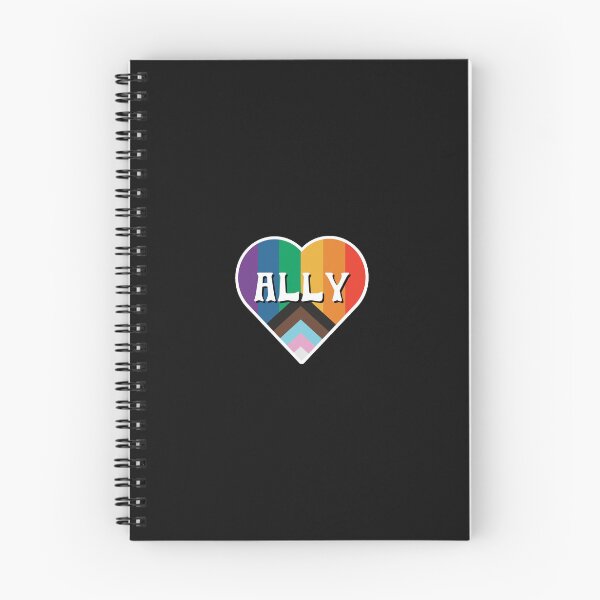 Item preview, LGBTQIA+ Pride Ally Heart designed and sold by socialbylindsay.