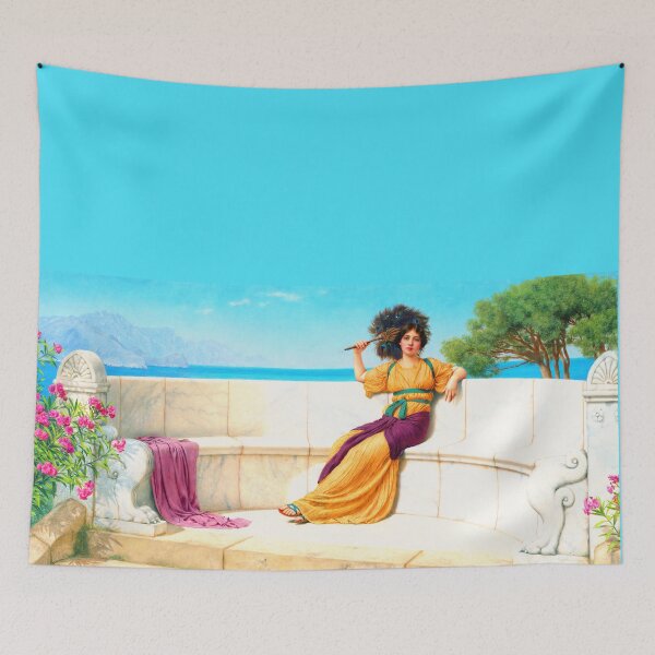 Item preview, In the Prime of the Summertime (Reverie), jw godward  "Girl with a beautiful transparent Summer golden rose Dress" John William Godward designed and sold by TeeARTHY.