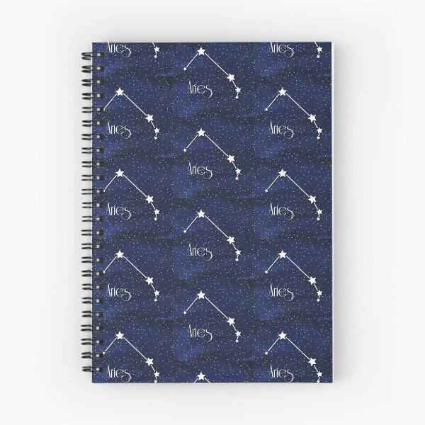 Item preview, Aries Astrology Star Sign on Cosmic Background, Large Sized Repeating Pattern designed and sold by Nicolette Olivier.