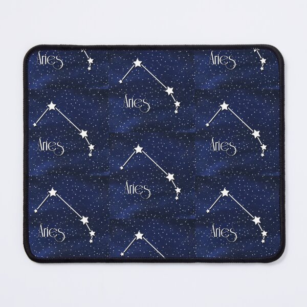 Item preview, Aries Astrology Star Sign on Cosmic Background, Large Sized Repeating Pattern designed and sold by Nicolette Olivier.