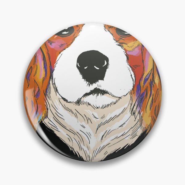 Item preview, Cavalier King Charles Spaniel Portrait T-Shirt designed and sold by JeffreySmyth12.