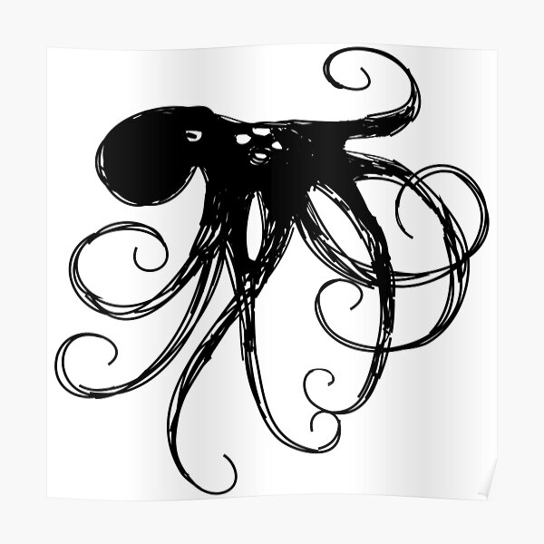 Octopus sketch | A quick octopus drawing | Sea Life Art