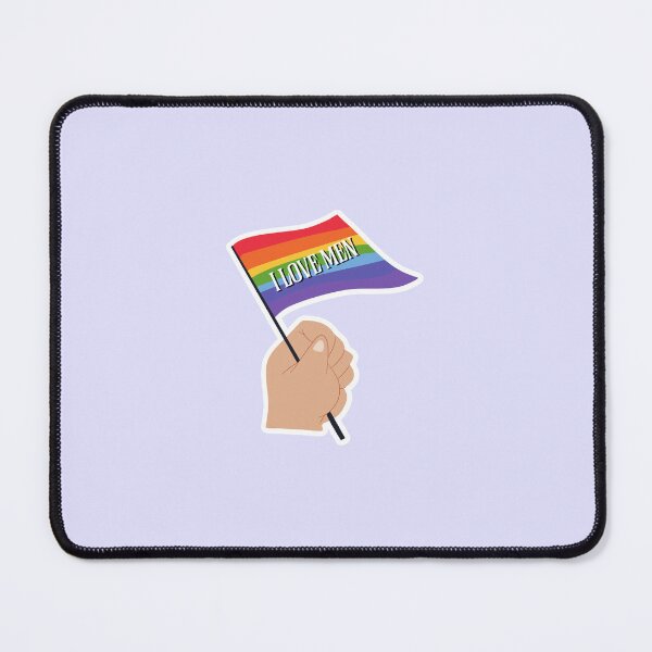 Item preview, LGBTQIA+ Pride I Love Men Gay Flag designed and sold by socialbylindsay.