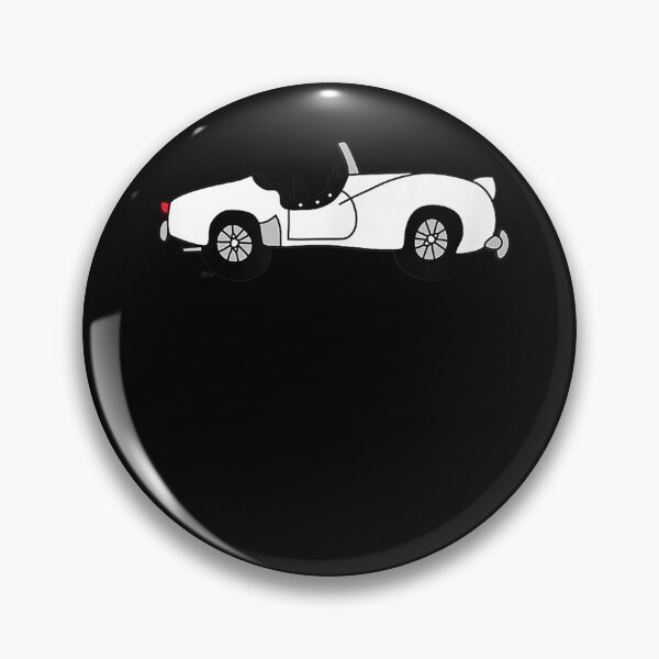 Item preview, White TR3 Cartoon British Car Love T-shirt designed and sold by BolichFalk.