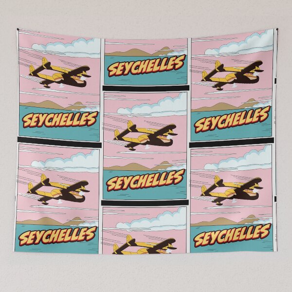 Item preview, Seychelles Travel cartoon  designed and sold by MadisonSi28868.
