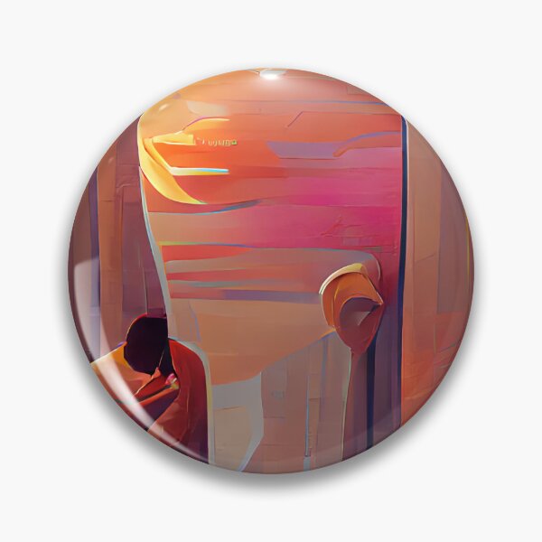 Item preview, Looking Glass Atardecer Arte Surrealista designed and sold by Holisticfox.