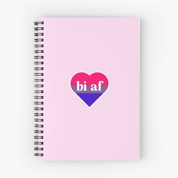 Item preview, LGBTQIA+ Pride Bisexual AF Heart designed and sold by socialbylindsay.