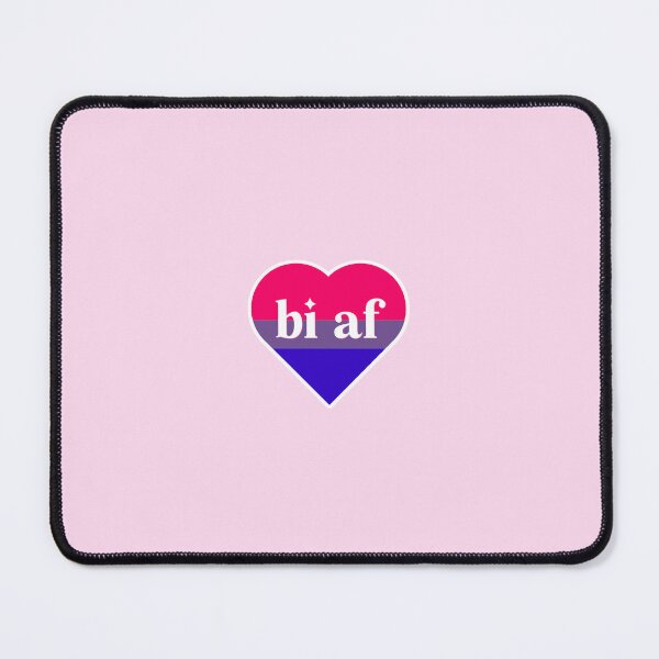 Item preview, LGBTQIA+ Pride Bisexual AF Heart designed and sold by socialbylindsay.