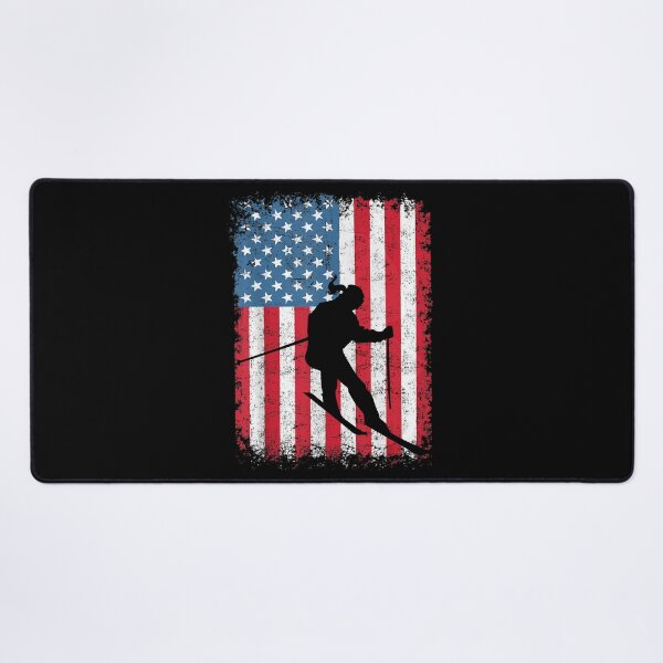 Item preview, American Flag Skiing USA Flag designed and sold by MallieWelch.