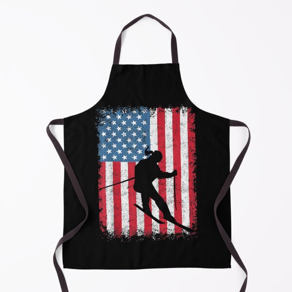 Item preview, American Flag Skiing USA Flag designed and sold by MallieWelch.