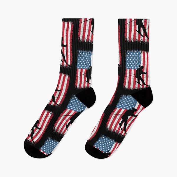 Item preview, American Flag Skiing USA Flag designed and sold by MallieWelch.