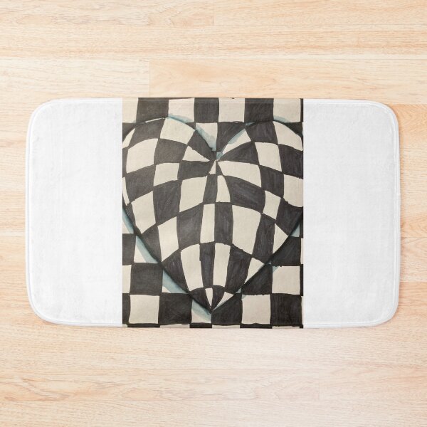 Item preview, Black and white, heart, pattern, 3D, three dimensional  designed and sold by junebugamch.