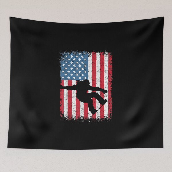 Item preview, American Flag Snowmobile USA Flag designed and sold by MallieWelch.