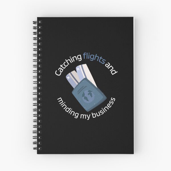 Item preview, Catching Flights And Minding My Business - Blue Passport, Plane Tickets, Travel Vlogger, Business Minded, Black Background designed and sold by AmbiguNation.