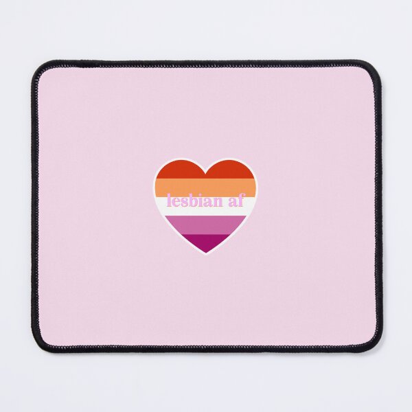 Item preview, LGBTQIA+ Pride Lesbian AF Heart designed and sold by socialbylindsay.