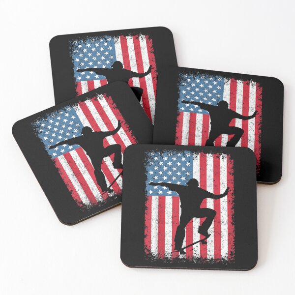 Item preview, American Flag Skateboarding USA Flag designed and sold by MallieWelch.