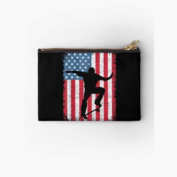 Item preview, American Flag Skateboarding USA Flag designed and sold by MallieWelch.