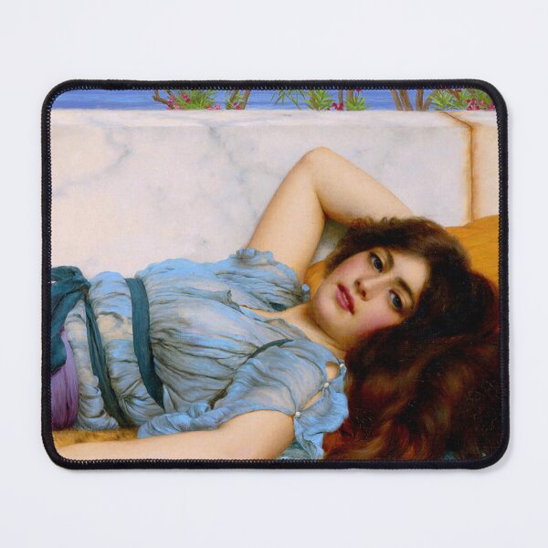 Item preview, Mischief and Repose , jw godward  "Girl with a beautiful transparent Summer purple Dress" John William Godward designed and sold by TeeARTHY.