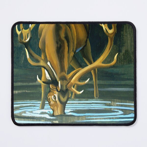 Item preview, Stag Drinking at the Pool designed and sold by Patricia Howitt.