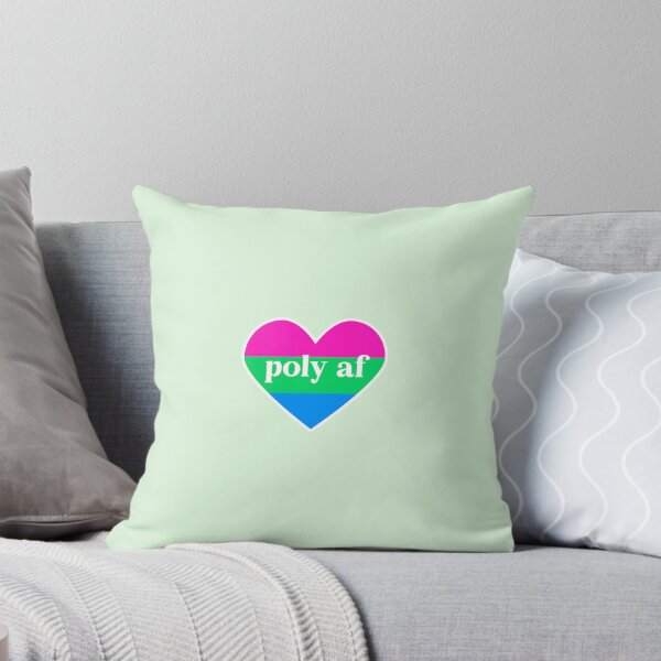 Item preview, LGBTQIA+ Pride Polysexual AF Heart designed and sold by socialbylindsay.
