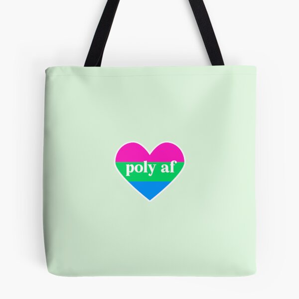 Item preview, LGBTQIA+ Pride Polysexual AF Heart designed and sold by socialbylindsay.