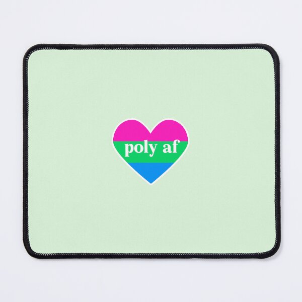 Item preview, LGBTQIA+ Pride Polysexual AF Heart designed and sold by socialbylindsay.