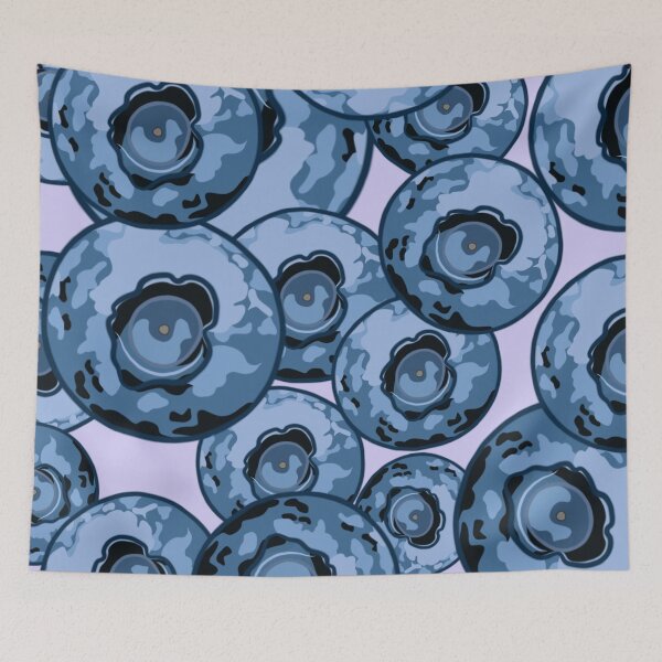 Item preview, Blueberries Print. designed and sold by DreamFruit11.