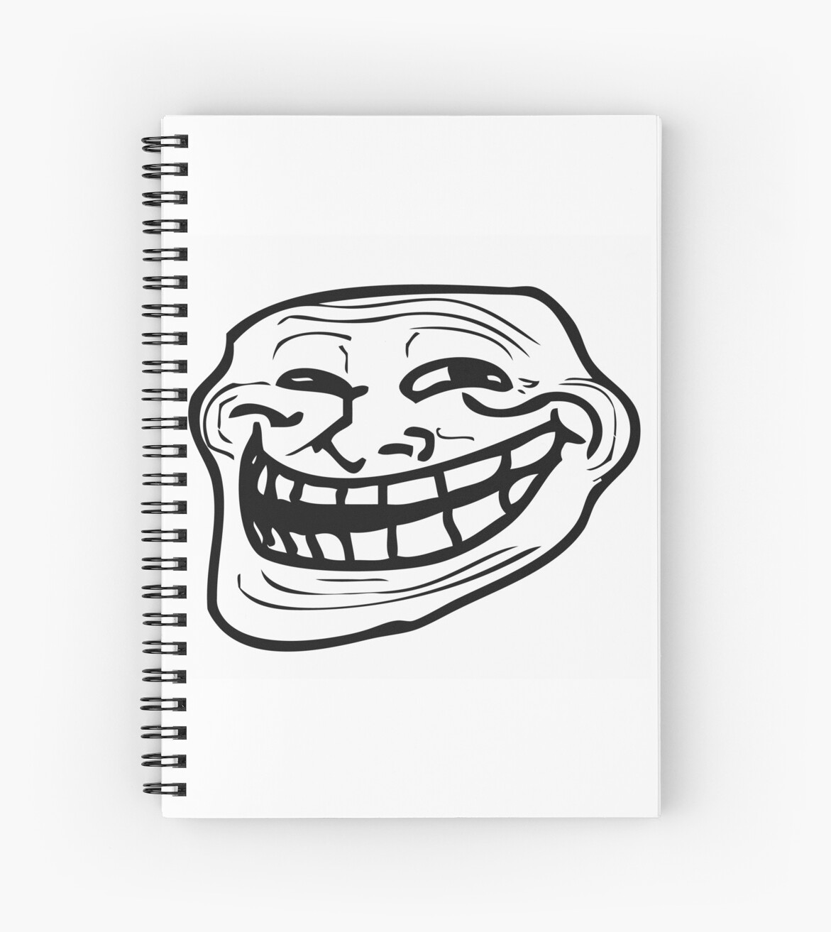 Troll Face Meme Memes Coolface Problem Spiral Notebooks By Atakirus