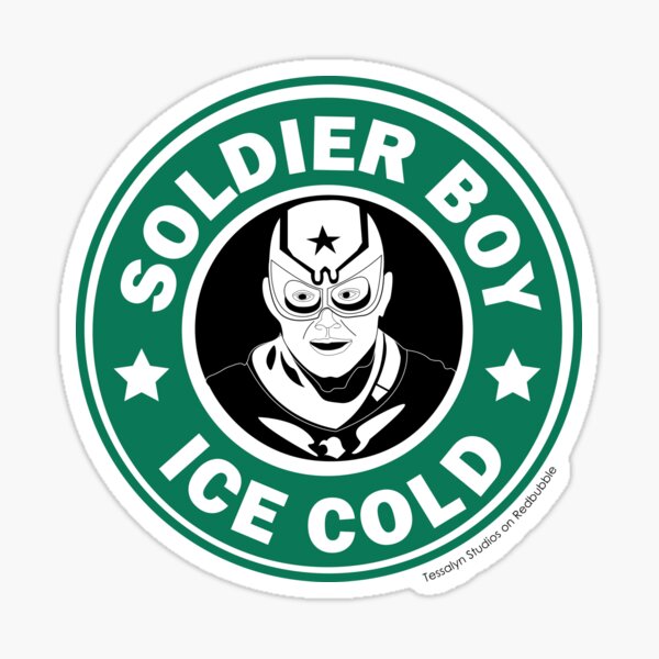 The Boys Soldier Boy Iced Coffee Sticker Sticker