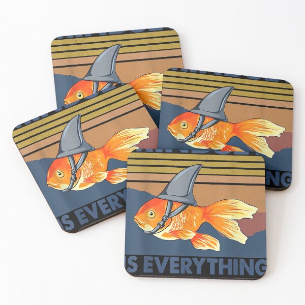 Item preview, Everything Is Mindset Shark Fin Goldfish Vintage  designed and sold by MckoonNavaiah.
