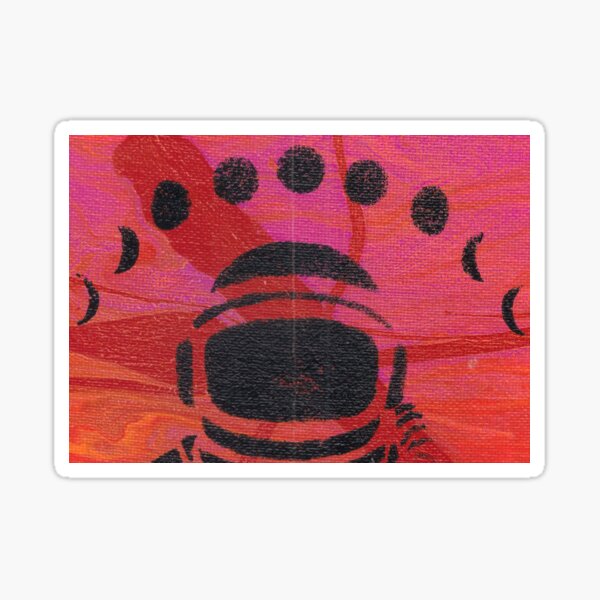 "2001: A Space Oddity #2" Acrylic Abstract Painting Art Original Sticker