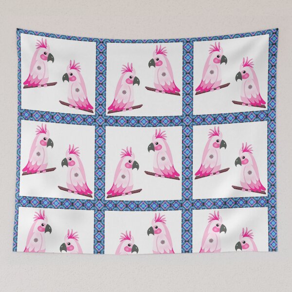 Item preview, Love Macaw Design in Seamless Pattern designed and sold by MyMemoriesArts.