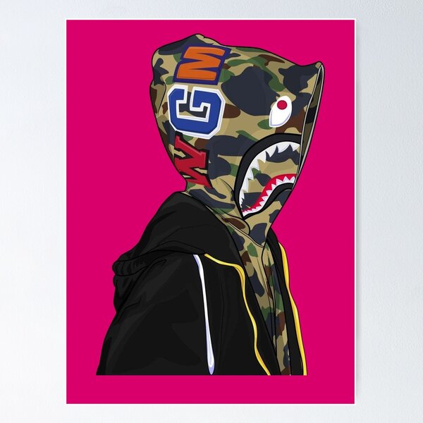 Download Cartoon Supreme Clothing Bape Collab Jacket Wallpaper