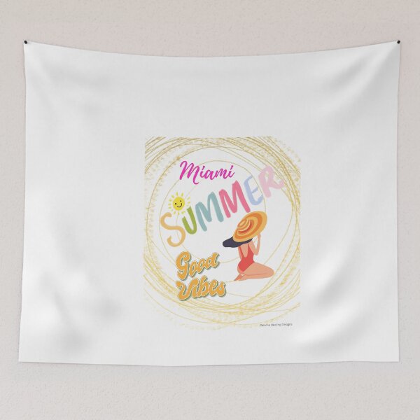 Item preview, Miami Summer Girl with big Beach hat. designed and sold by PalomaHealing24.