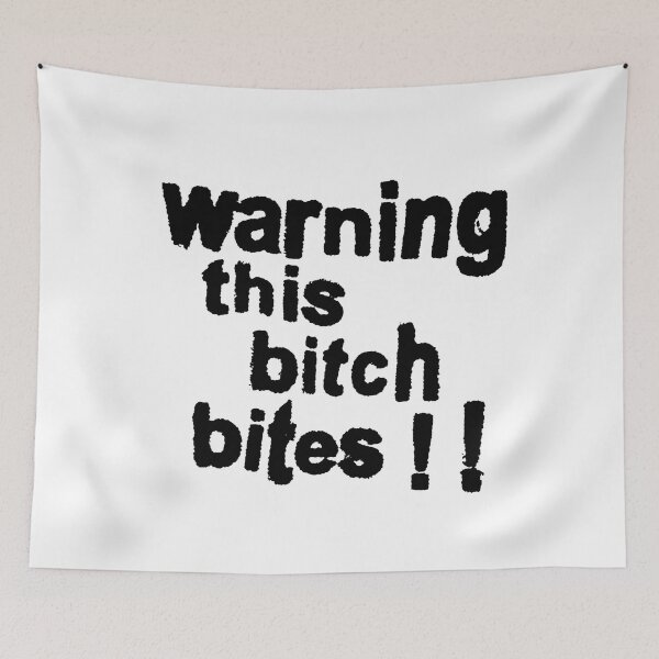 Item preview, Warning This Bitch Bites designed and sold by FlorenceCasey.