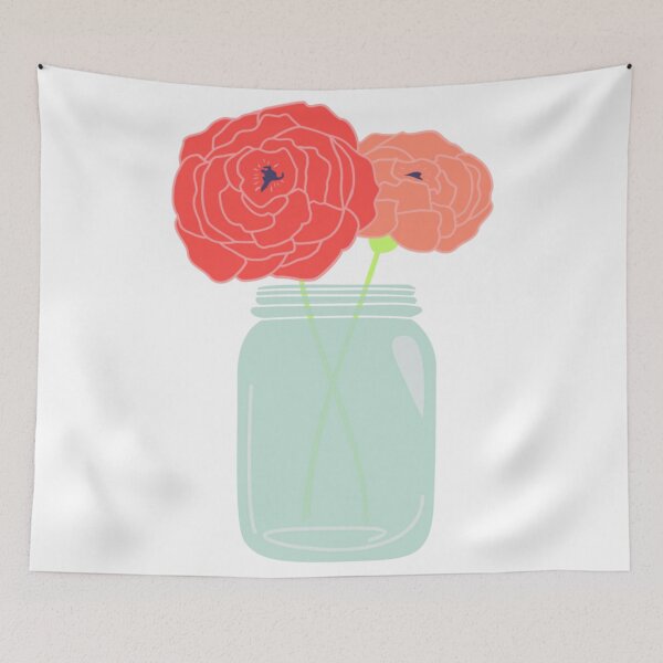 Item preview, Flowers In Mason Jar designed and sold by antevasinart.