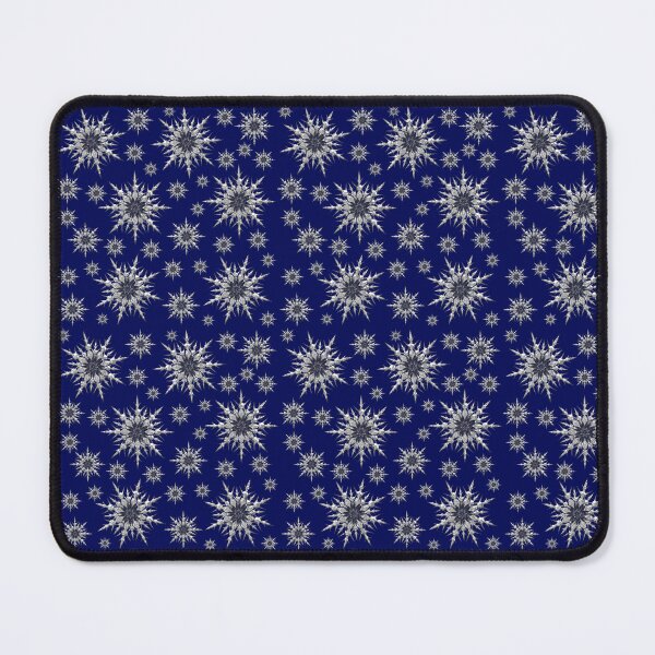Item preview, Small silver snowflakes on navy blue background. designed and sold by imyournightmare.