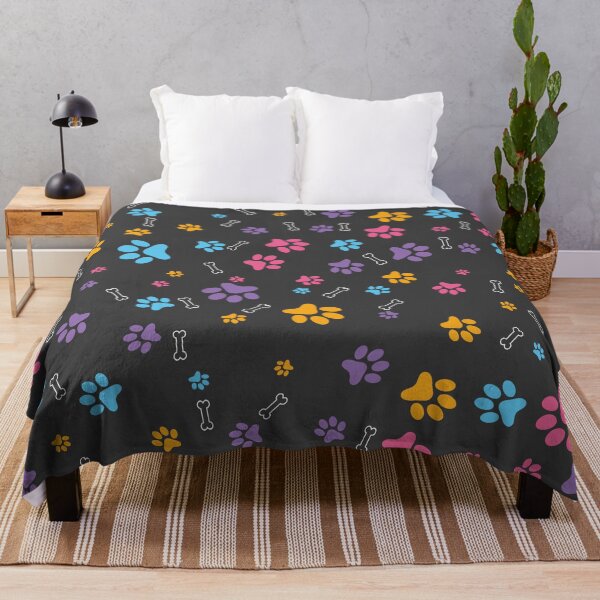 Item preview, Colorful dog or cat paw prints pattern awesome dog gift for dogs who like bones designed and sold by CHOOSEYOURS SHOP.