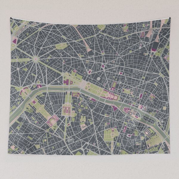 Item preview, Paris city map engraving designed and sold by PlanosUrbanos.