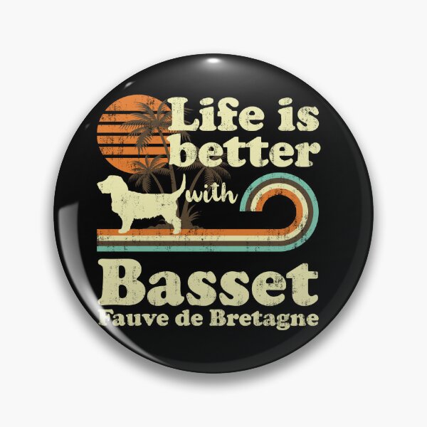 Item preview, Life is Better with Basset Fauve de Bretagne Vintage designed and sold by rafaeltto.