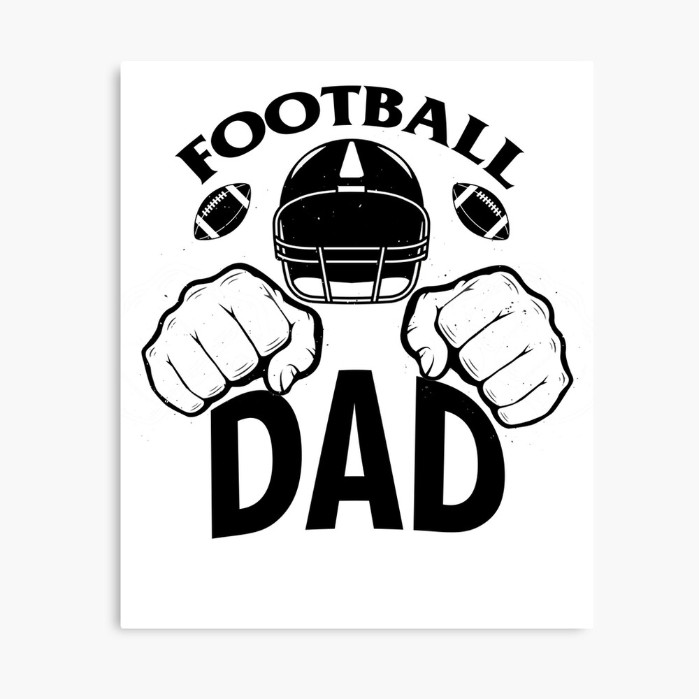 Vintage American Football Dad Fathers Day Football Lover T-Shirt