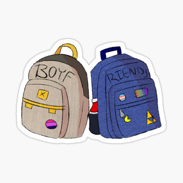 BMC boyf riends backpack (no bg) Sticker