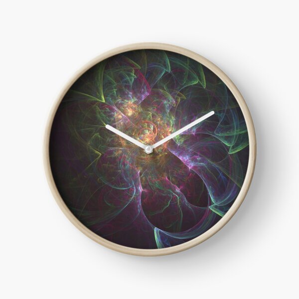 Lazy Paint Splatters | Fractal Art Clock