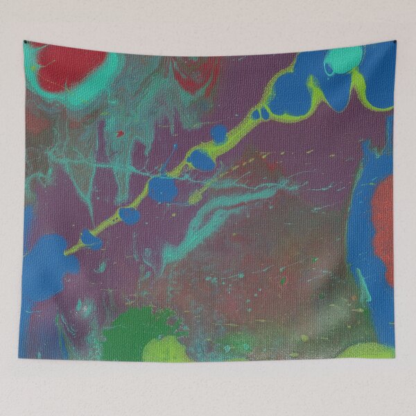 Item preview, "Mushroom" Acrylic Fluid Pour Abstract Art designed and sold by Nicholas Panek.