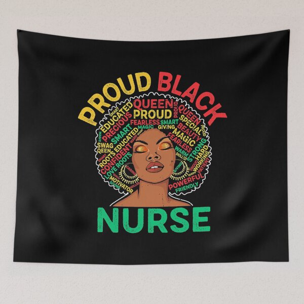 Item preview, Proud Black Nurse African Pride Melanin Afro Nurse Nursing designed and sold by GardNewerd.