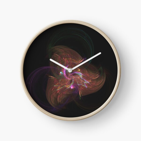 Lazy CMY Bubbles | Fractal Art Clock