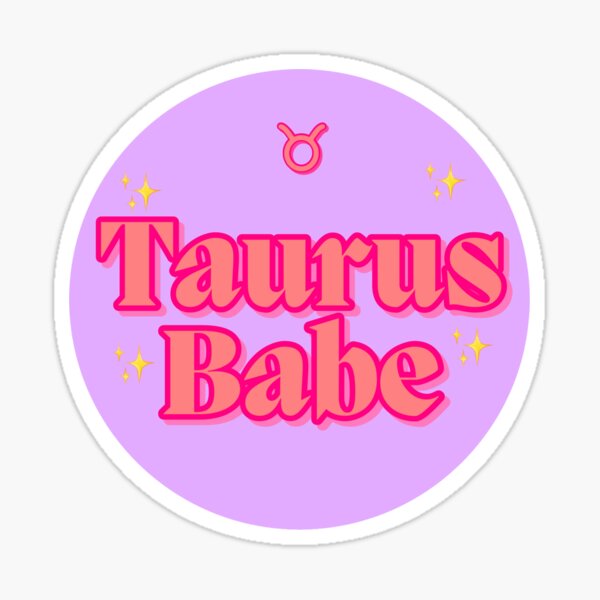 Item preview, Taurus Babe Purple Version Zodiac Stickers by gabyiscool designed and sold by gabyiscool.