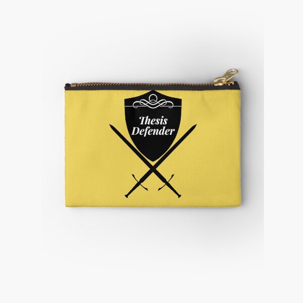Item preview, Thesis Defender (black and yellow) designed and sold by STEMphrases.